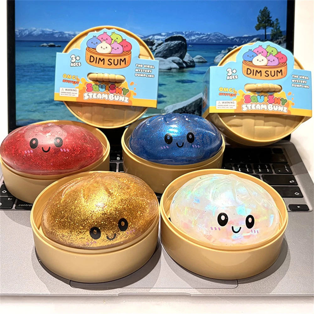 Colorful Dumpling Squishes Stress Balls Fidget Sensor