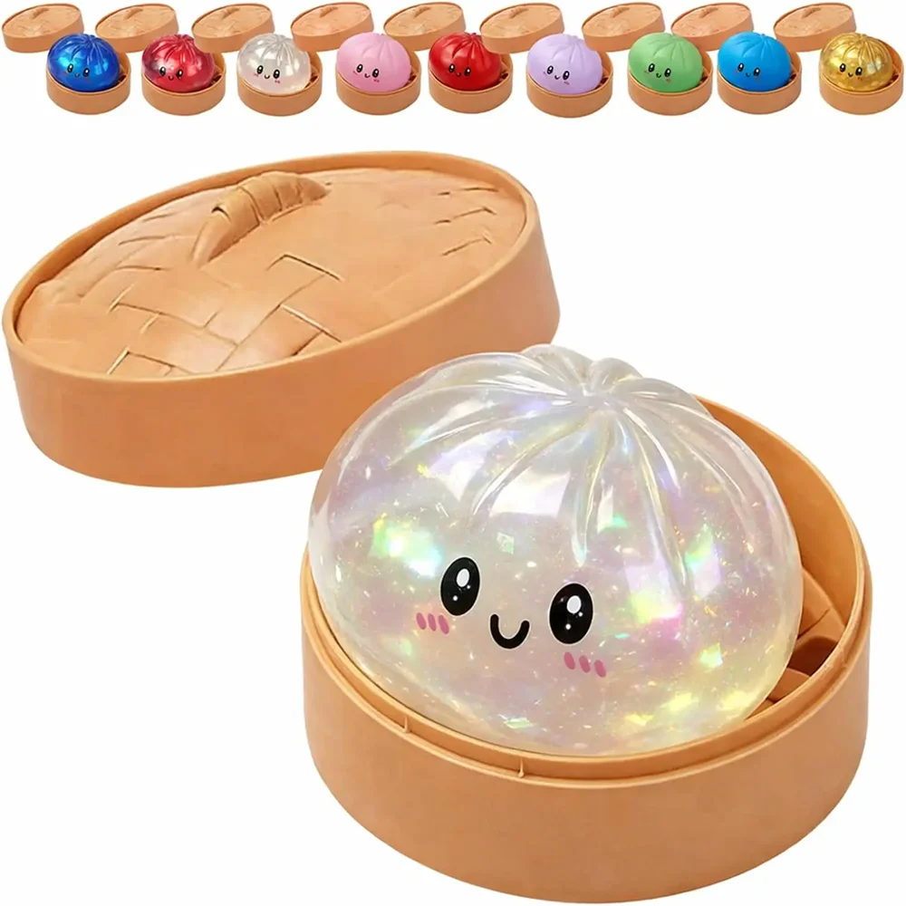 Colorful Dumpling Squishes Stress Balls Fidget Sensor