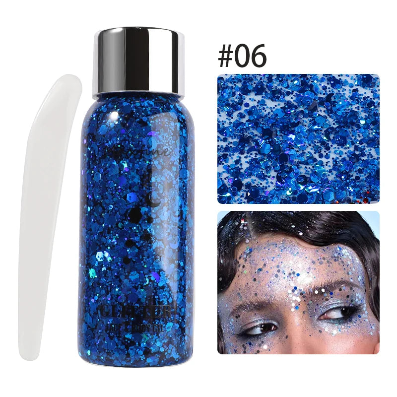 FESTL GlowDust™ Festival Glitter Gel (Face, Hair & Body)
