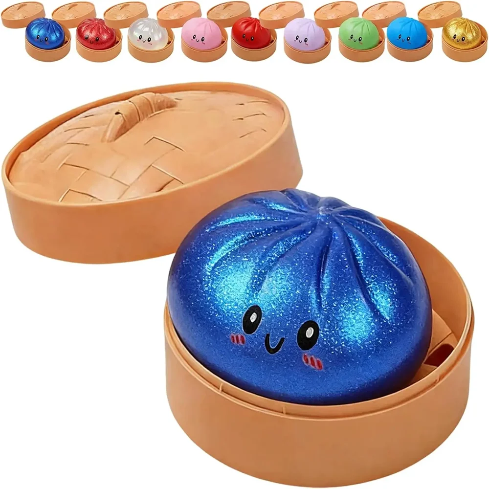 Colorful Dumpling Squishes Stress Balls Fidget Sensor