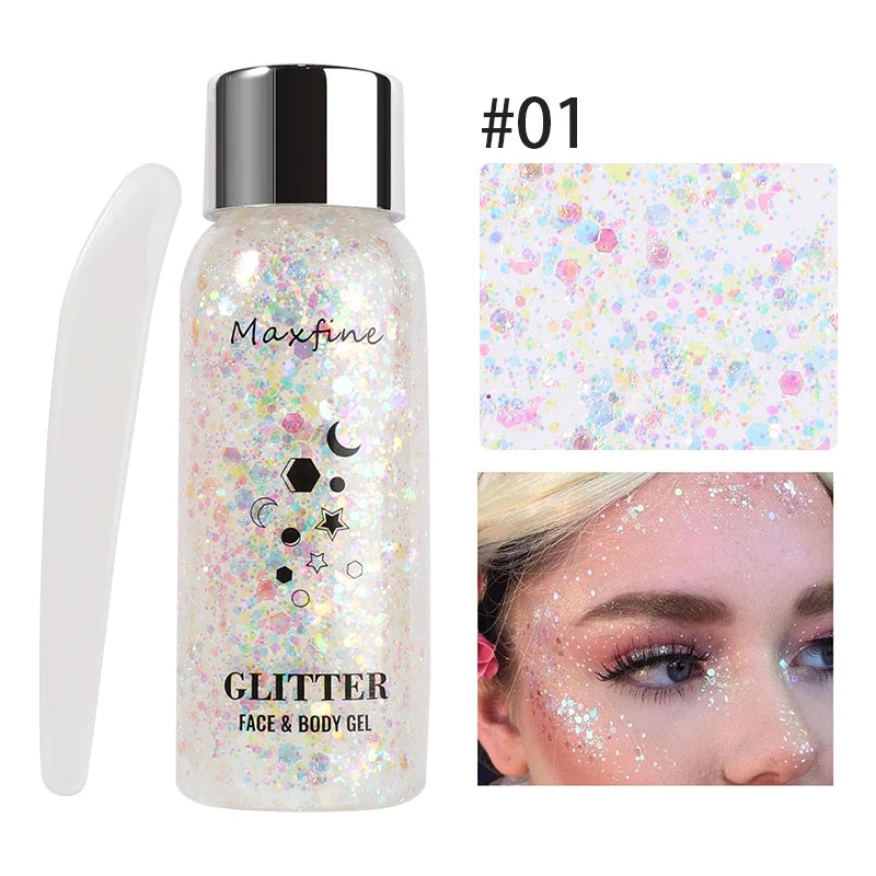 FESTL GlowDust™ Festival Glitter Gel (Face, Hair & Body)