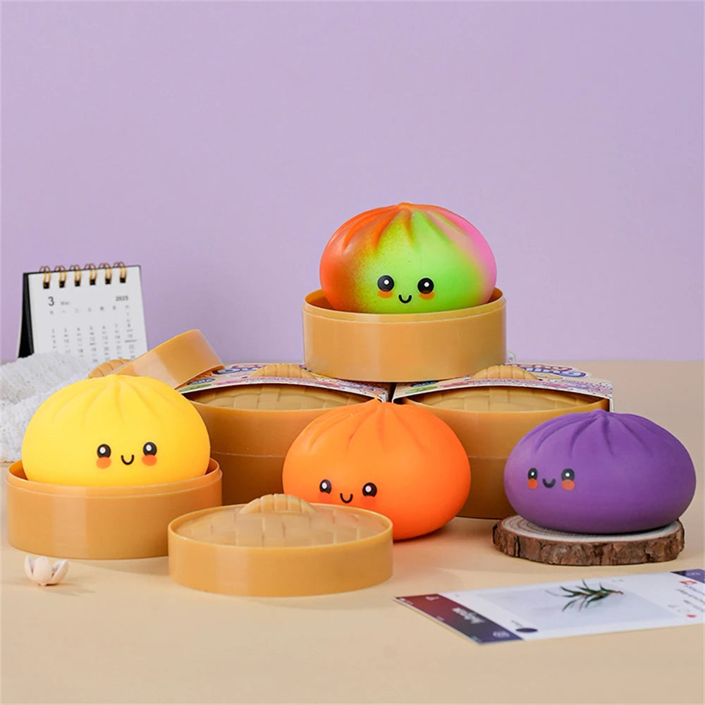 Colorful Dumpling Squishes Stress Balls Fidget Sensor