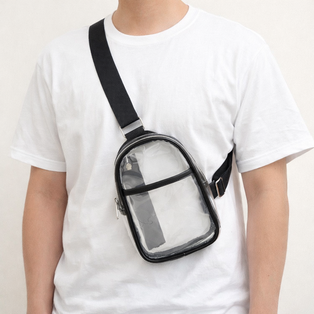 FESTL™ Clear Pass Crossbody Bag – Stadium & Festival Approved