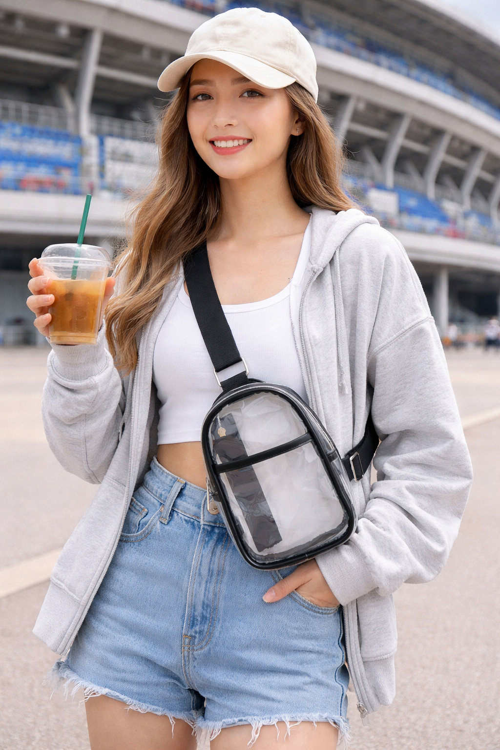 FESTL™ Clear Pass Crossbody Bag – Stadium & Festival Approved