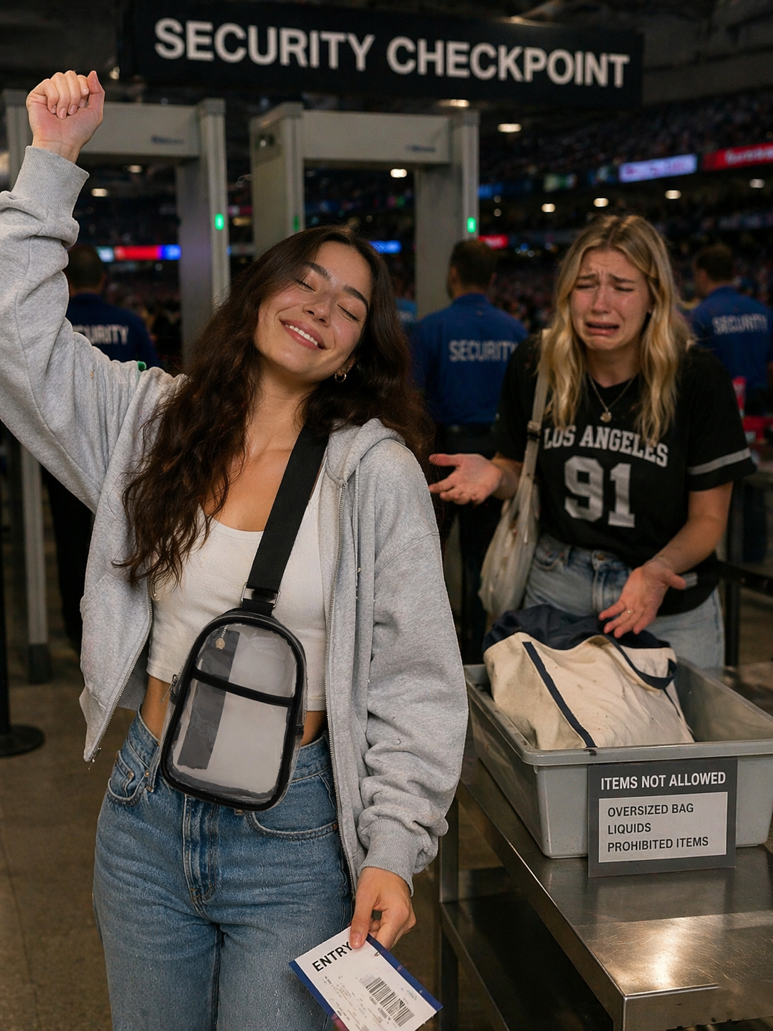 FESTL™ Clear Pass Crossbody Bag – Stadium & Festival Approved