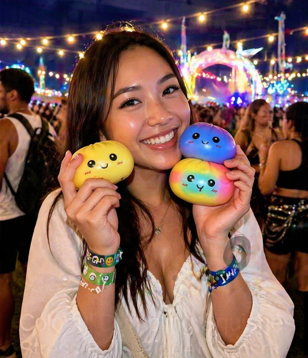 Colorful Dumpling Squishes Stress Balls Fidget Sensor
