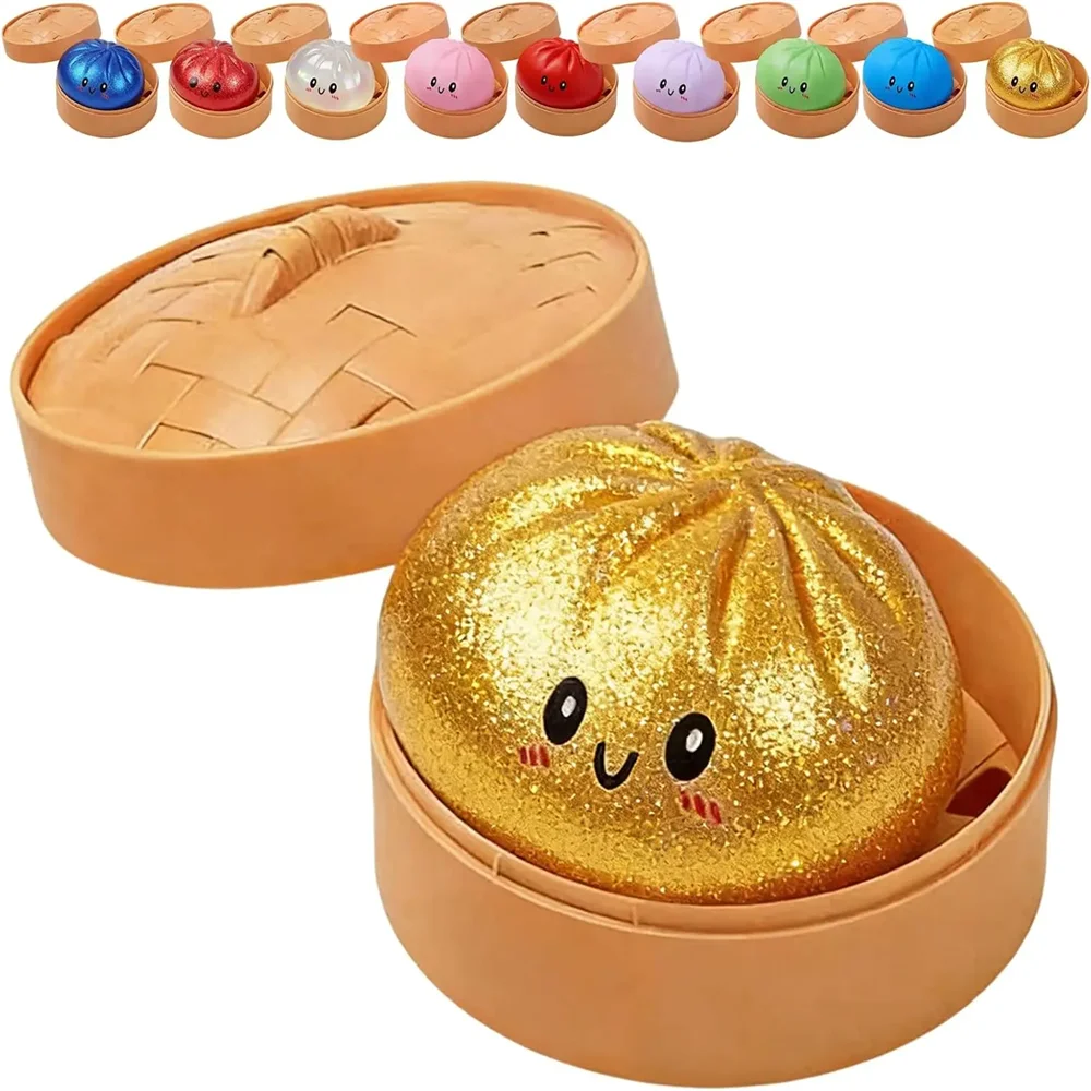 Colorful Dumpling Squishes Stress Balls Fidget Sensor