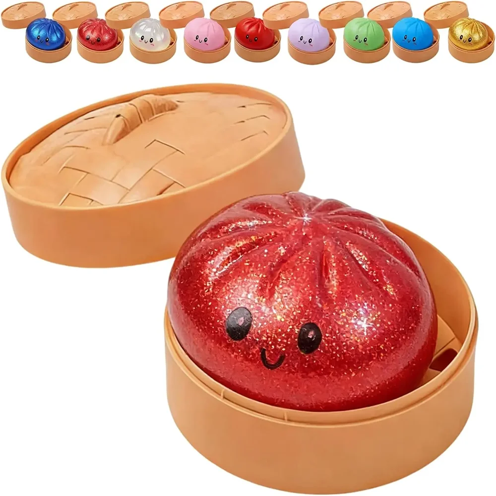 Colorful Dumpling Squishes Stress Balls Fidget Sensor