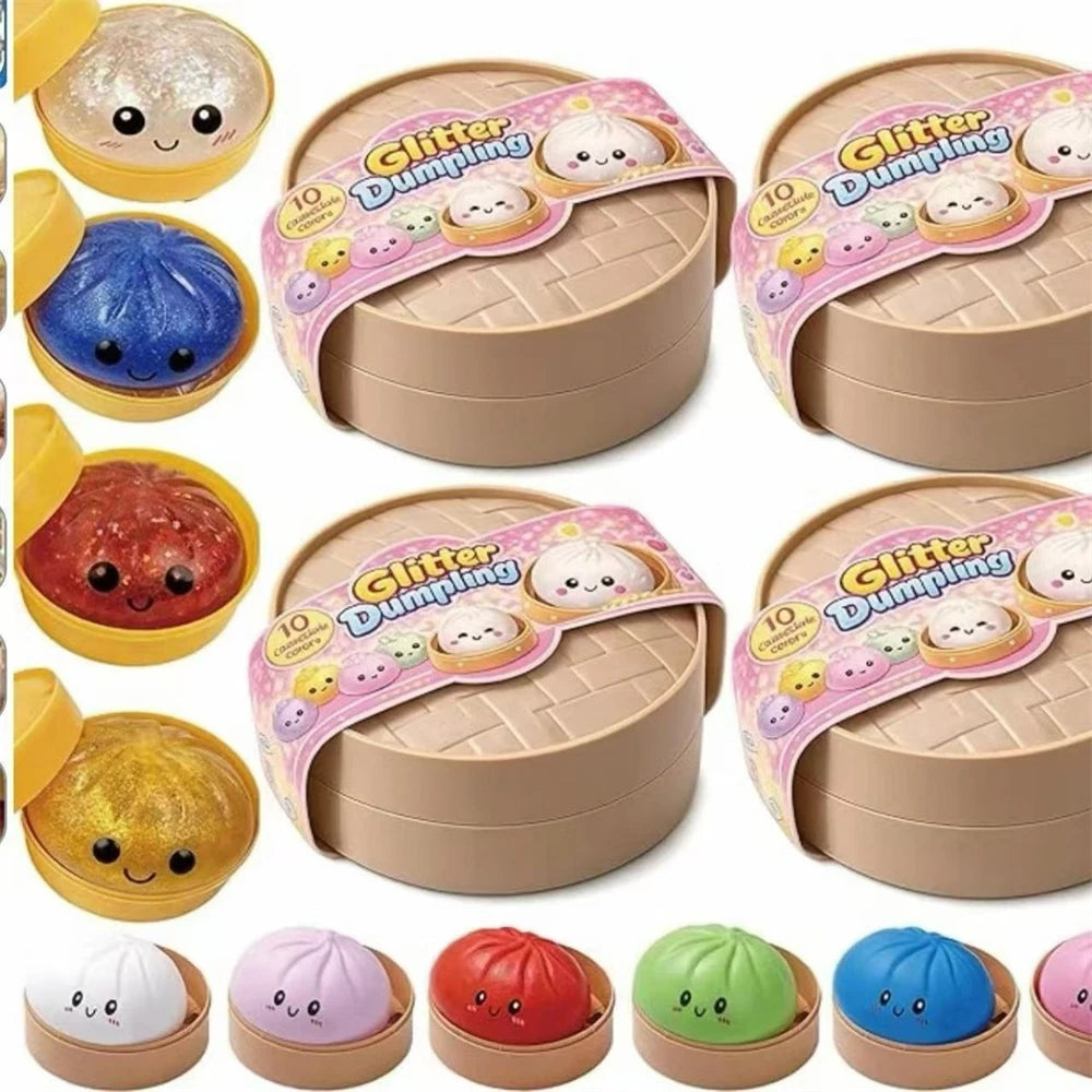Colorful Dumpling Squishes Stress Balls Fidget Sensor