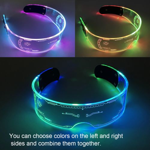 Decorative Cyberpunk LED Glasses