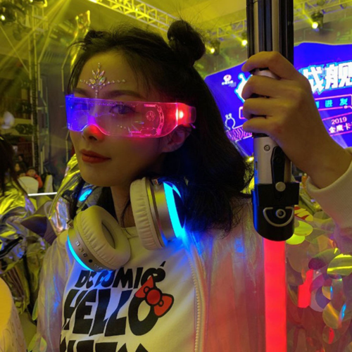 Decorative Cyberpunk LED Glasses