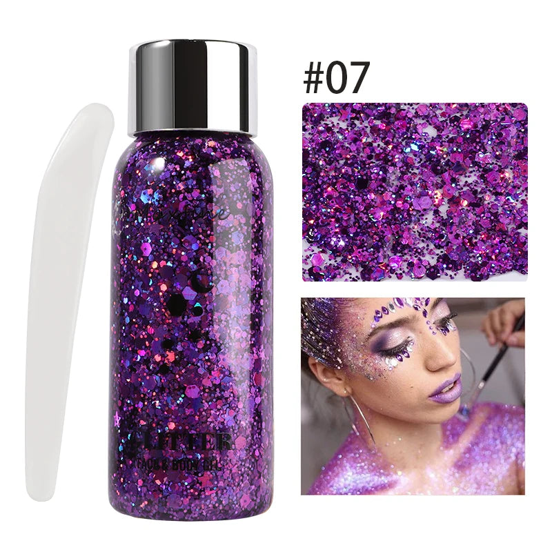FESTL GlowDust™ Festival Glitter Gel (Face, Hair & Body)